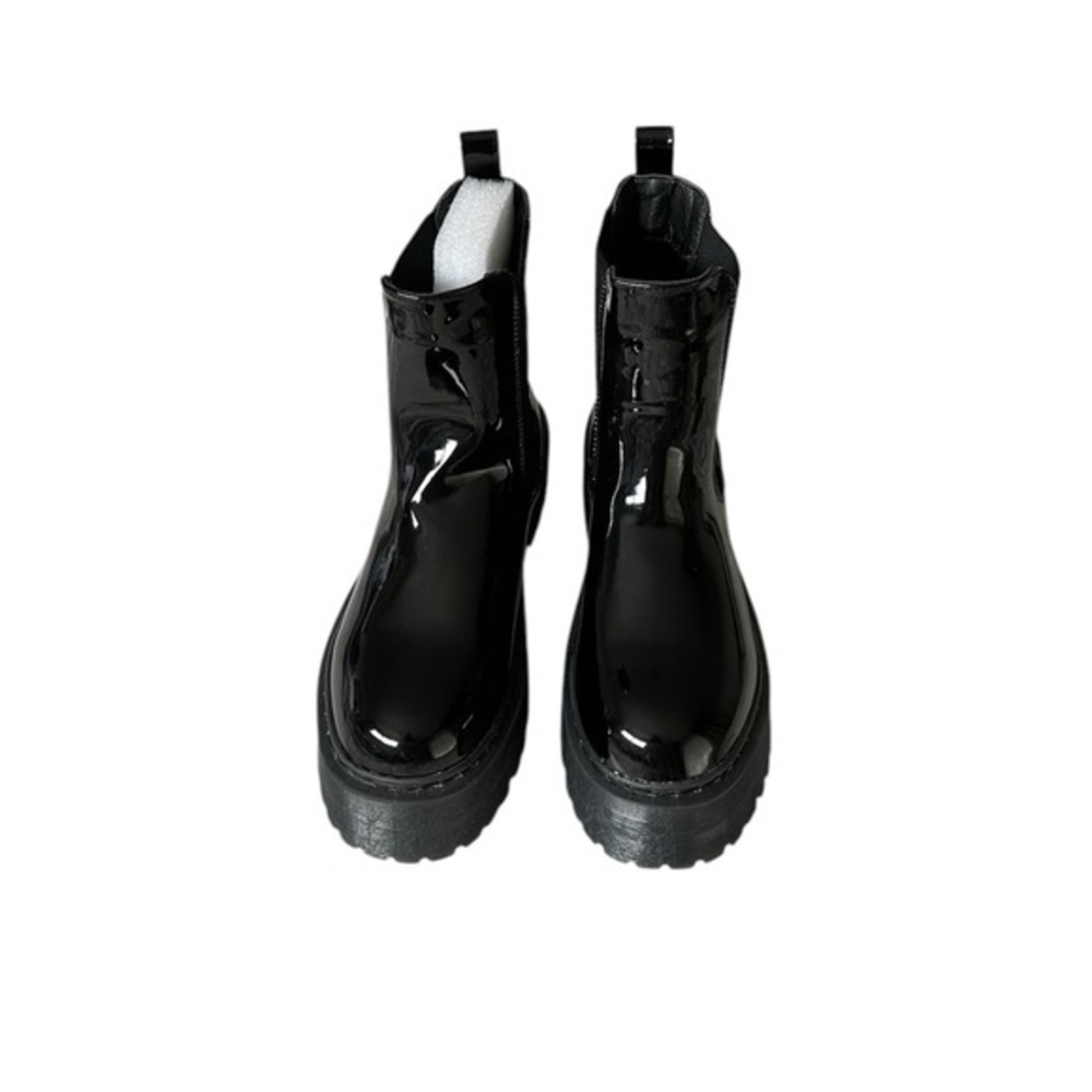 Women's Patent Leather Platform Chelsea Boots size 8